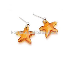 Wholesale Alibaba star shape topaz original crystal earrings